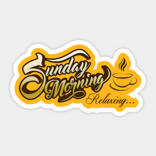 Sunday Morning Design Sticker